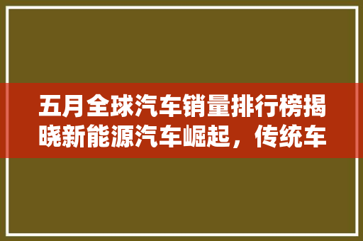 五月全球汽车销量排行榜揭晓新能源汽车崛起，传统车企面临挑战