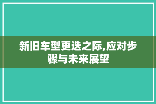 新旧车型更迭之际,应对步骤与未来展望