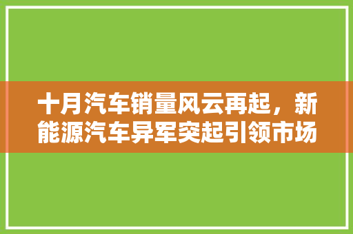 十月汽车销量风云再起，新能源汽车异军突起引领市场新趋势
