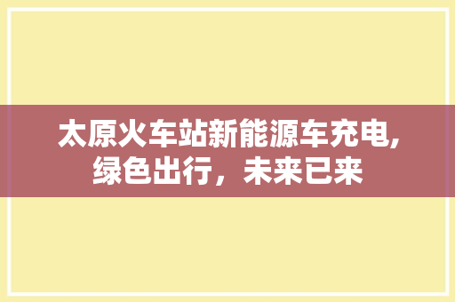 太原火车站新能源车充电,绿色出行，未来已来