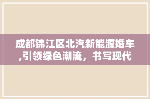 成都锦江区北汽新能源婚车,引领绿色潮流，书写现代婚典新篇章