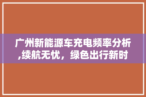 广州新能源车充电频率分析,续航无忧，绿色出行新时代