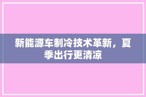 新能源车制冷技术革新，夏季出行更清凉