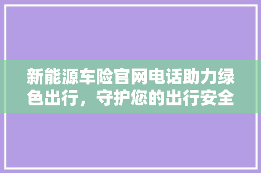 新能源车险官网电话助力绿色出行，守护您的出行安全