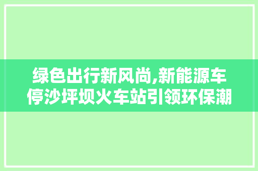 绿色出行新风尚,新能源车停沙坪坝火车站引领环保潮流