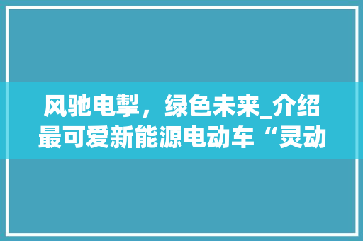风驰电掣，绿色未来_介绍最可爱新能源电动车“灵动翼”的非凡魅力