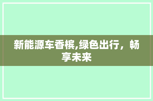 新能源车香槟,绿色出行，畅享未来