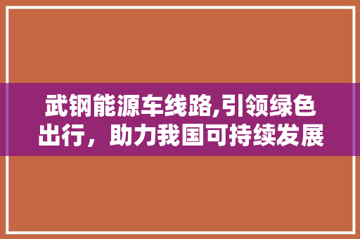 武钢能源车线路,引领绿色出行，助力我国可持续发展