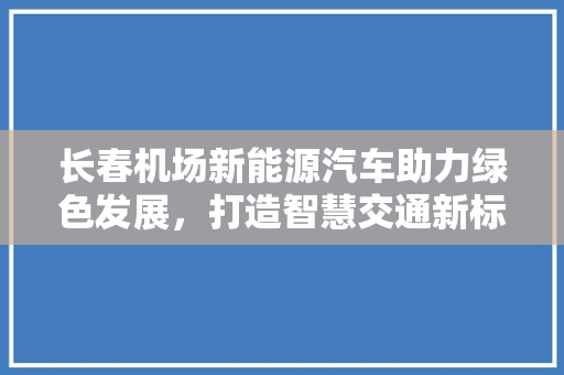 长春机场新能源汽车助力绿色发展，打造智慧交通新标杆
