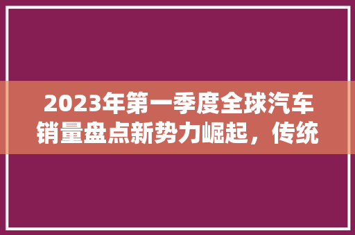 2023年第一季度全球汽车销量盘点新势力崛起，传统巨头蓄势待发