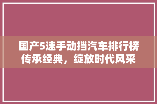 国产5速手动挡汽车排行榜传承经典，绽放时代风采